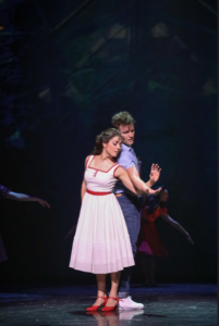 Giselle O. Alvarez as “Maria” and Tyler Hanes as “Tony” in the TUTS production of Jerome Robbins’ Broadway. Photo Credit: Melissa Taylor.